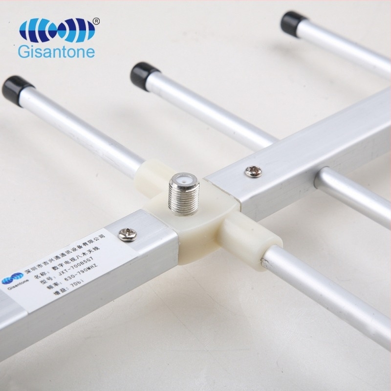 Yagi antenna, kettős sávú, 470–862 MHz, 7 dBi, HDTV-kompatibilis, kültéri irányított