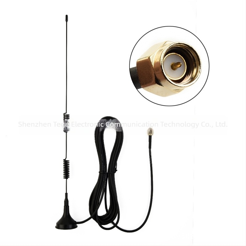 4G szívófejes antenna, omnidirekcionális kültéri töltőoszlophoz, 50 Ω impedancia, SWR ≤ 1,3, 9 dB nyereség