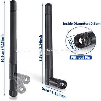 2.4/5.8 GHz összecsukható router antenna, 3 dBi nyereség, SMA férfi csatlakozó, vezeték nélküli hálózati kártyákhoz
