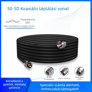 RF koaxiális kábel a kommunikációhoz – alacsony veszteségű feeder, beltéri mennyezet / kültéri antenna adapter, modell 50-5, LINTRATEK