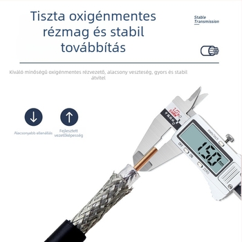 RF koaxiális kábel a kommunikációhoz – alacsony veszteségű feeder, beltéri mennyezet / kültéri antenna adapter, modell 50-5, LINTRATEK