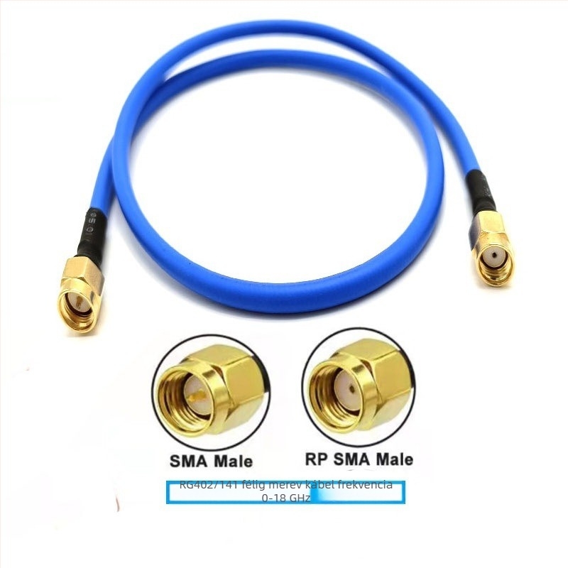TYQ-ZJX-402141 SMA RF mérőkoaxiális kábel – 0-18 GHz, 50 Ω, SWR ≤ 1,2, 5 dB nyereség, fél-rugalmas