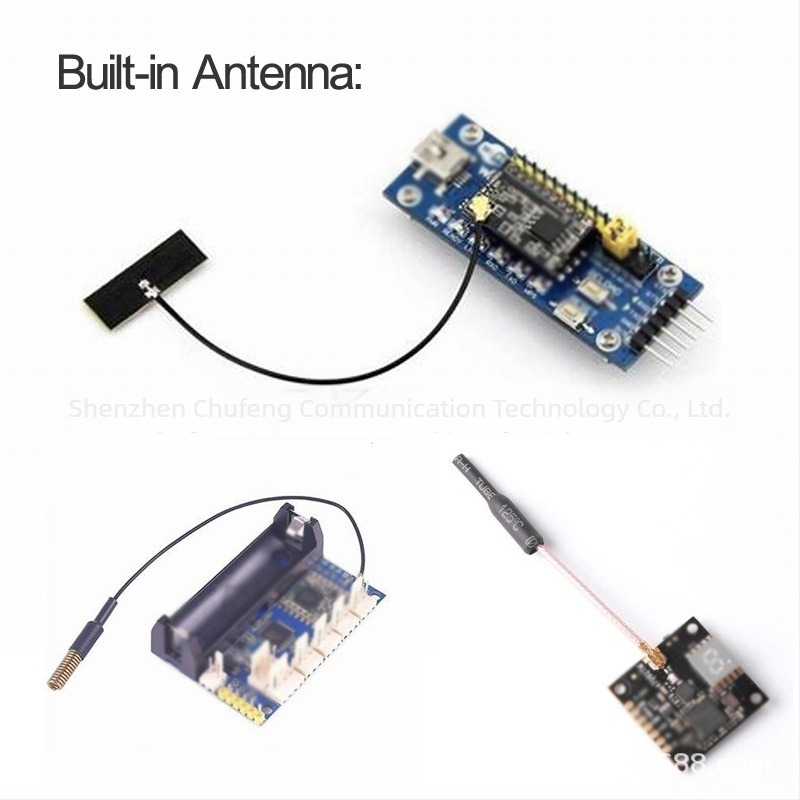 2.4G rézcső antenna, 3 dBi WiFi/Bluetooth modulhoz, omnidirekcionális beépített antenna RG178 kábellel