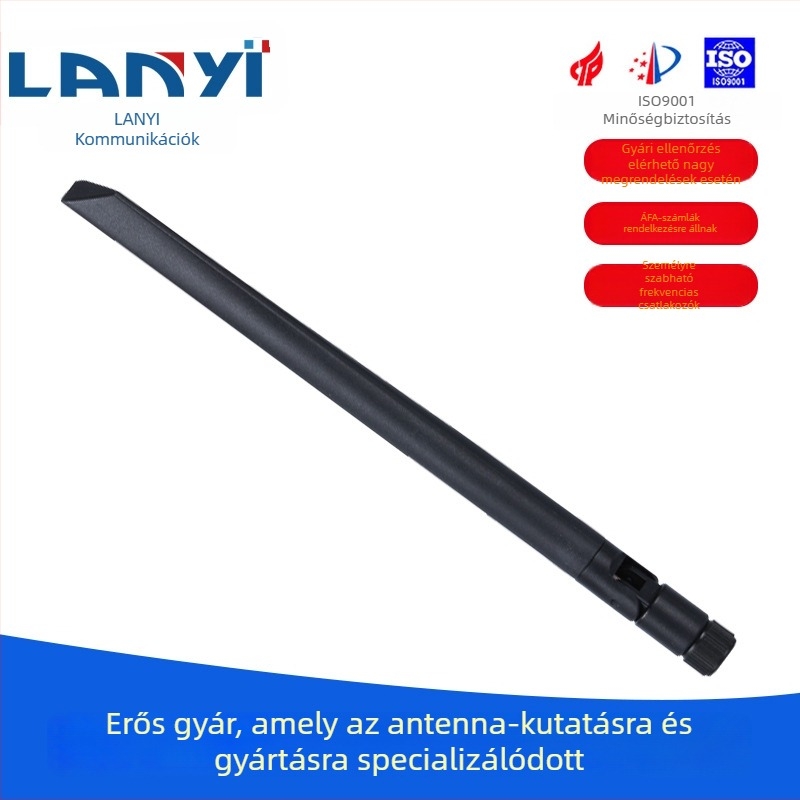 LoRa 868/915 MHz SMA tollas antenna, omnidirekcionális, 5 dBi, 50 Ω, SWR ≤ 2.0
