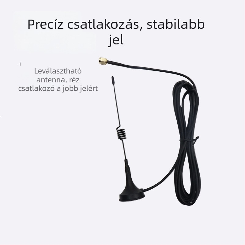 Szívófejes antenna 433 MHz IoT modulhoz, 4G/5G, 12 dB nyereség
