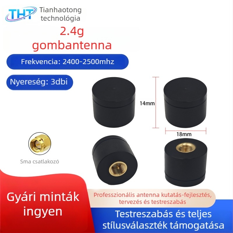 2,4G/5G magas nyereségű gombantenna, külső mini SMA csatlakozóval a routerhez, Bluetooth az intelligens otthonhoz