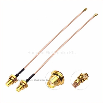SMA férfi–női RF kábel hosszabbító, 50 Ω, 15 cm hosszú, koaxiális RF