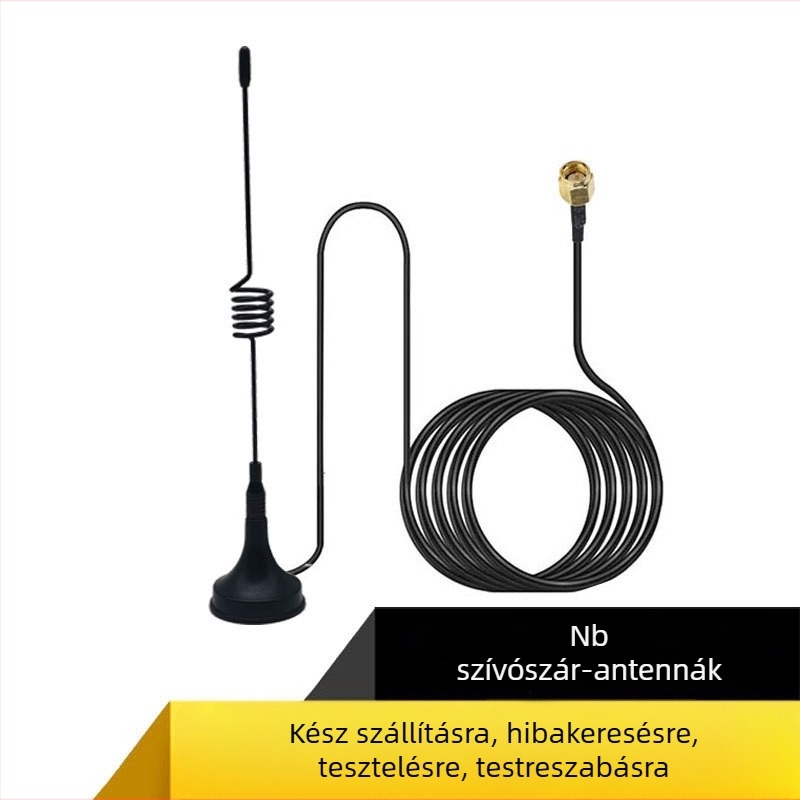 NB-lot külső lemezantenna GSM/3G/2G-hez, szívócsés rögzítéssel, 50 Ω, SWR ≤1,5, nyereség 3 dBi