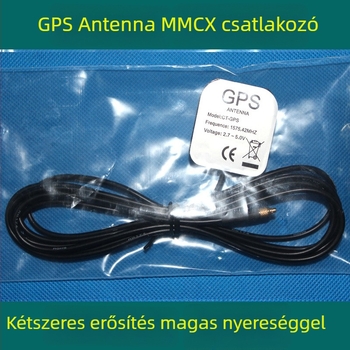 Wealth GPS antenna MMCX csatlakozóval, vízálló, nagy nyereségű interfész antenna navigációhoz