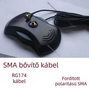 SMA bázis kiegészítő antenna kábel SMA férfi/ női csatlakozókkal, RG174 RF koaxiális kábel, 50 Ω, testreszabható hossz