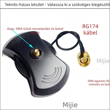 SMA bázis kiegészítő antenna kábel SMA férfi/ női csatlakozókkal, RG174 RF koaxiális kábel, 50 Ω, testreszabható hossz