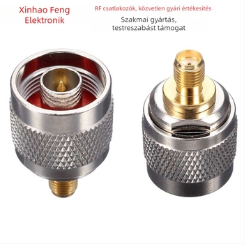 RF koaxiális adapter N-típusú férfi a SMA női felé — magas frekvenciás, PTFE szigetelő, réz-nikkel aranyozott bevonat, testreszabható hosszúságú kábel, nedvességálló