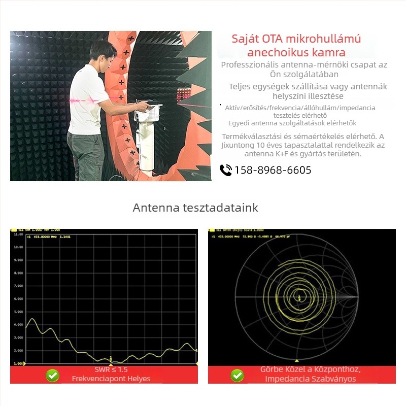 L1/L5 kettős frekvenciájú kerámia GNSS antenna a magas pontosságú pozícionáláshoz, beépített GPS/BeiDou autó navigációs antenna
