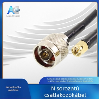 Antenna hosszabbító kábel N férfi–SMA férfi, fordított feeder koaxiális RF RG58 NJ-RPSMAJ adapterkábel