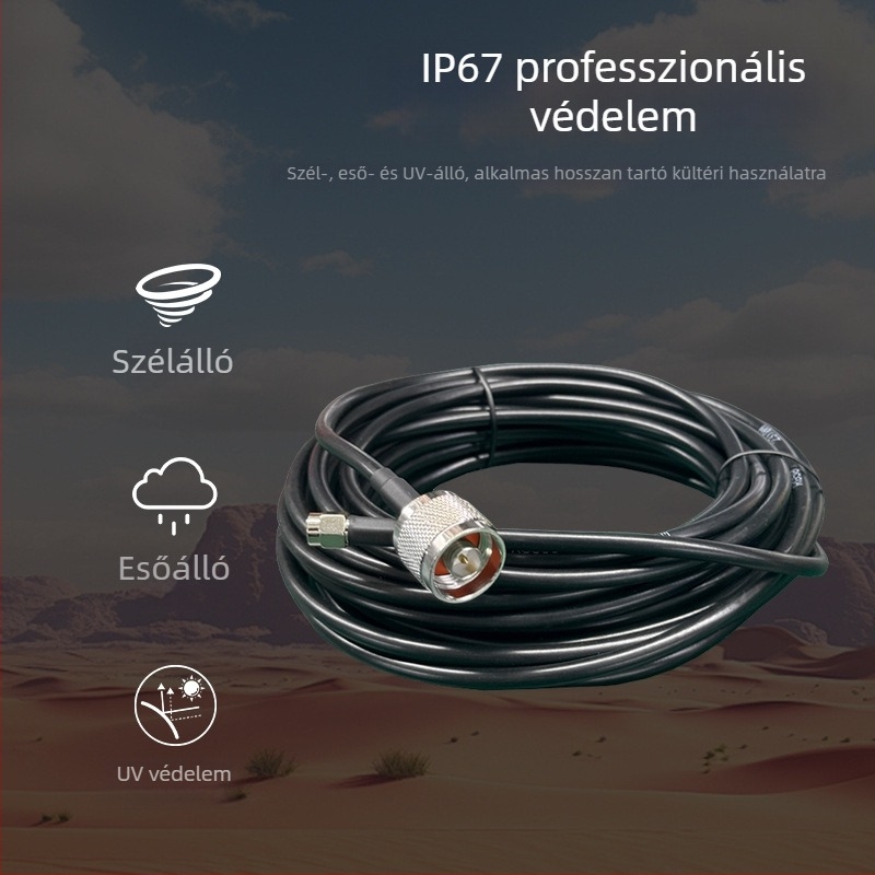 Antenna hosszabbító kábel N férfi–SMA férfi, fordított feeder koaxiális RF RG58 NJ-RPSMAJ adapterkábel