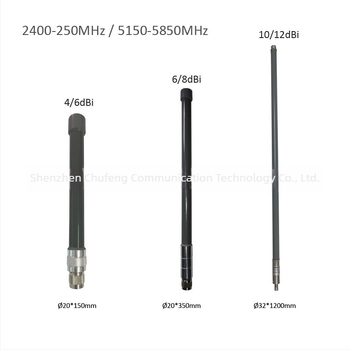 FRP antenna két sávos 2.4G/5.8G, 6-8 dB, kültéri vízálló, omniirányú Wi-Fi antenna
