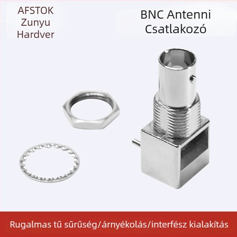 BNC antennaalap RF csatlakozó interfésszel, DC–3 GHz, 500 VRMS, 1500 VRMS dielektromos ellenállás, VSWR max 1,3