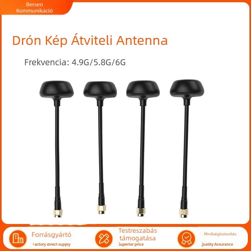 FPV antenna quadkopterhez, 4.9G/5.8G/6G képátvitel, nagy nyereség, hosszú hatótávolság