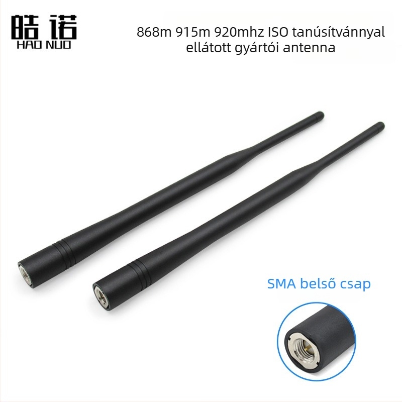 Hao Nuo HN850-950 külső SMA antenna, omnidirektív, 5 dBi nyereség, 850–950 MHz, 50 Ω, SWR ≤ 2.0