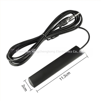 Patch antenna autó audio- és FM rádióhoz, modell YCT-025, 3,5 dBi nyereség, frekvenciasáv 174–433–868 MHz, impedancia 75 Ω, SWR ≤ 1,5, működési feszültség 3–5 V