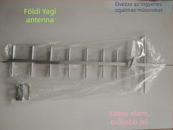 DFHY-09 Kültéri DTMB TV-antenna, 9-elemű, 470-860 MHz, 9–11 dBi, 50 Ω, SWR ≤ 1.5