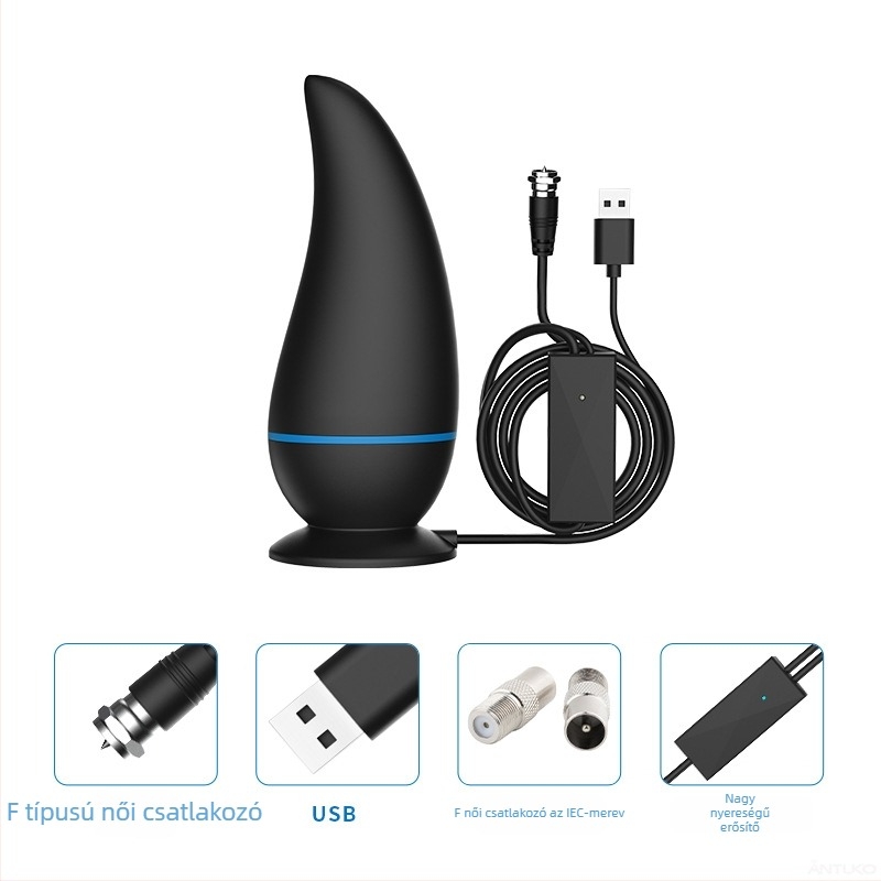 ANTUKO/Extra High HDTV DTMB földhullámú TV antenna beltéri és kültéri használatra