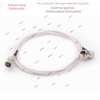 HDTV réz IEC műholdas jel-extension antenna, derékszögű, férfi-női csatlakozó