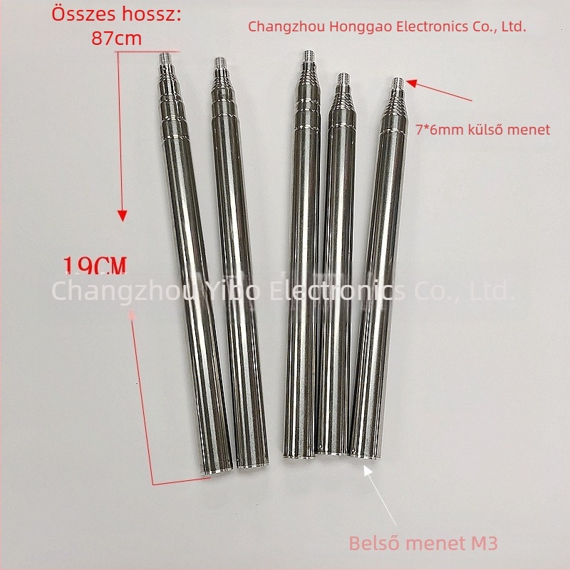 Rozsdamentes acélból készült teleszkópos antenna, modell Zpg001, Honggao Electronics