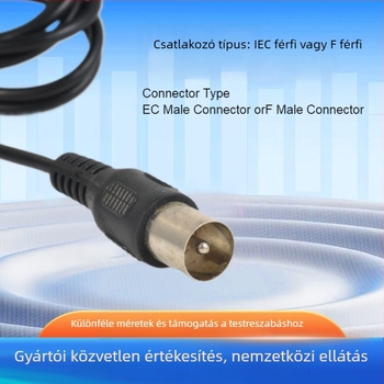 DVB-T beltéri antenna vákuumos rögzítéssel, nagy nyereségű digitális TV antenna, 1,5 m kábellel