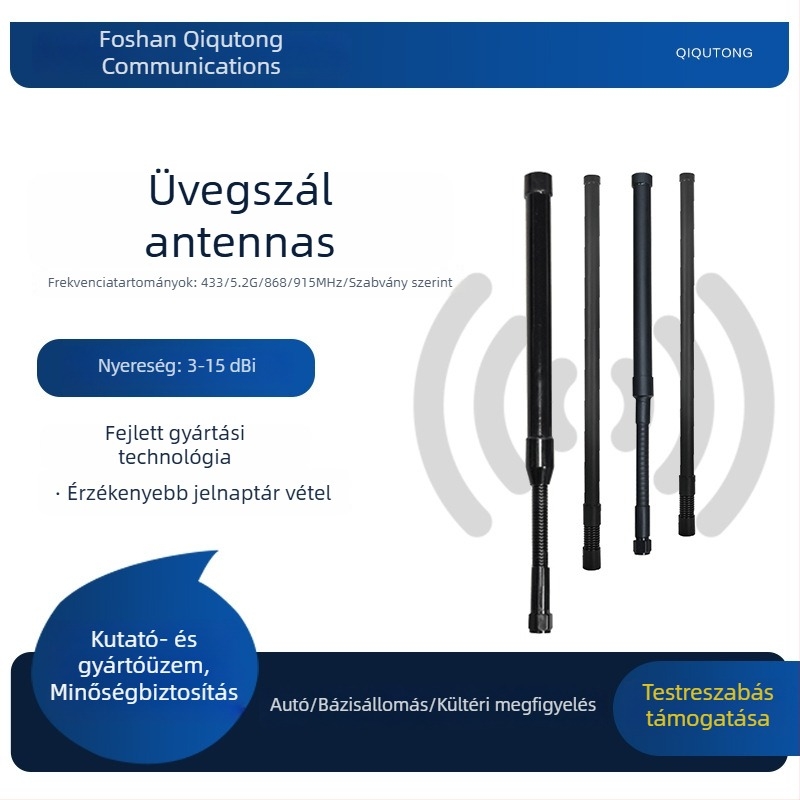 FRP antenna drónhoz, omnidirekcionális, ütéscsillapító, 400–6000 MHz
