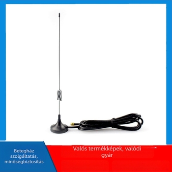 Kültéri/beltéri mágneses ventuzavas antenna acélszállal — LORA/NB-IoT/WiFi/4G; 5 dBi, 700–2700 MHz, 50 Ω, VSWR ≤ 2.0, 5 V