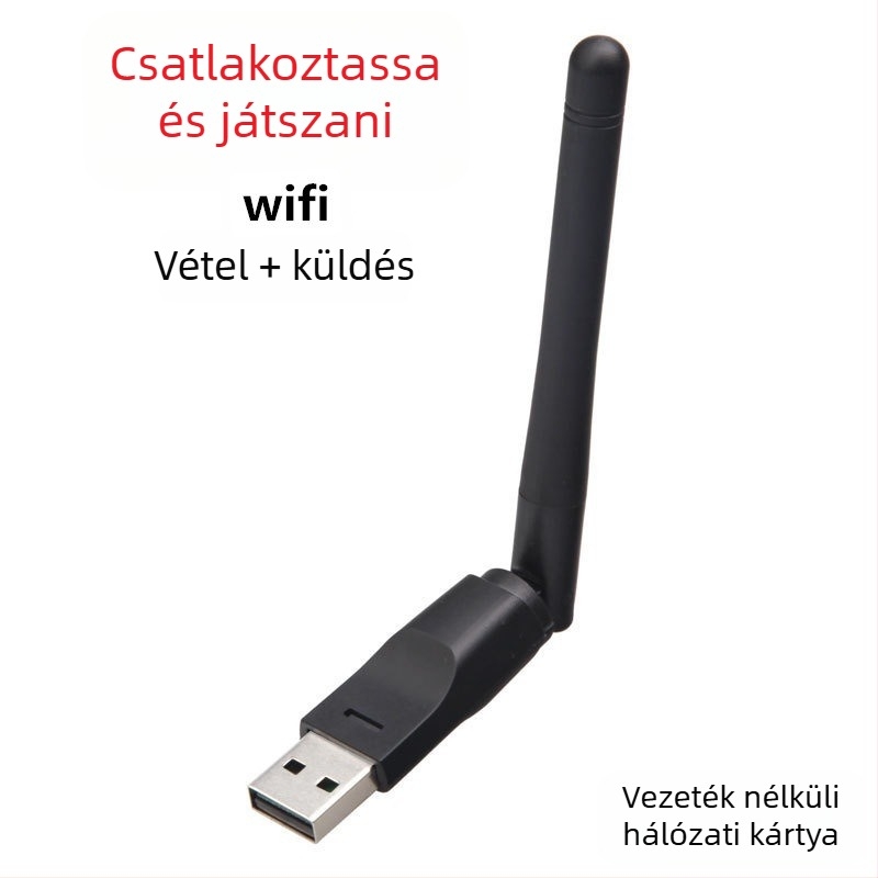 MT7601 USB vezeték nélküli hálózati adapter, 150 Mbps, 2,4 GHz, IEEE 802.11 b/g/n, külső mini vevő