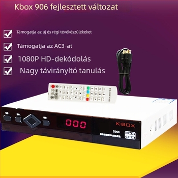 Kaiboshi D906 set-top box, 1920x1080 felbontás, HDMI és AV csatlakozók