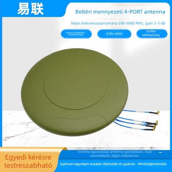Beltéri négyportos mennyezeti antenna, 600–6000 MHz, omnidirekcionális, teljes sáv, magas nyereség