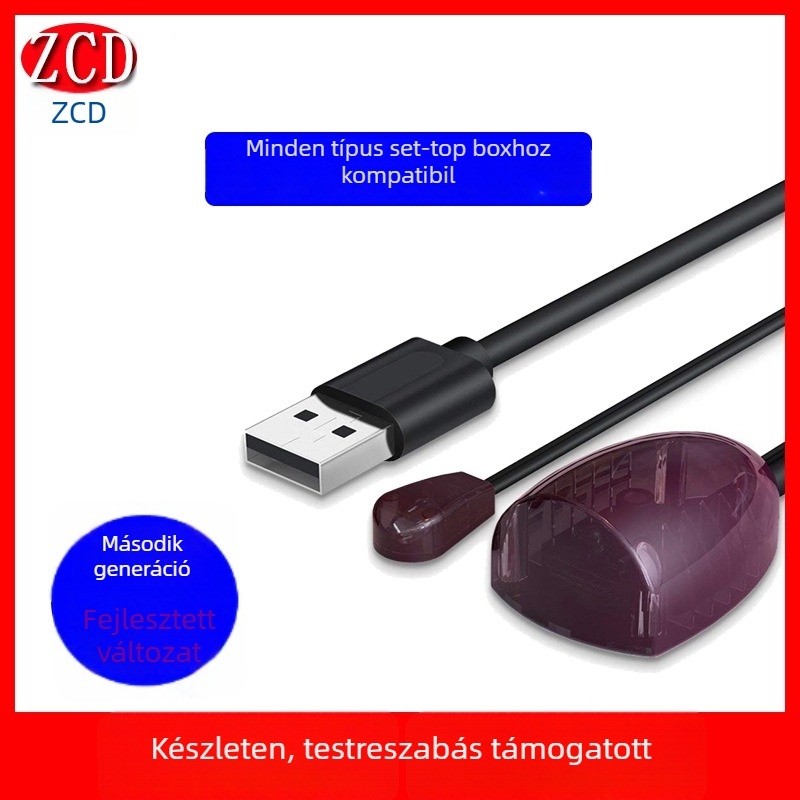 Kábeles TV set-top box infravörös megosztott távirányító repeater kiegészítő kábel vevő — ZCD márka, vonal szélesség 3000, tömeg 40,8 g