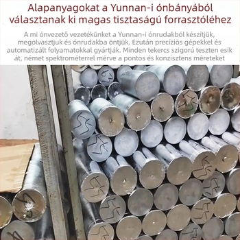 Ólmos forrasztódrót Sn63Pb37 rosin flux-szal, alacsony hőmérsékletű 183°C, működési hőmérséklet 310±20°C