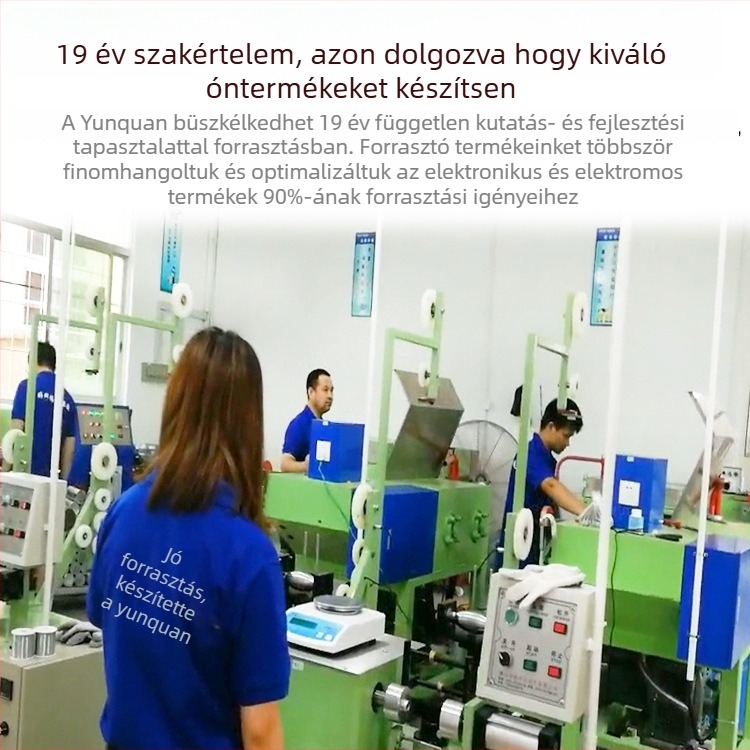 Ólmos forrasztódrót Sn63Pb37 rosin flux-szal, alacsony hőmérsékletű 183°C, működési hőmérséklet 310±20°C