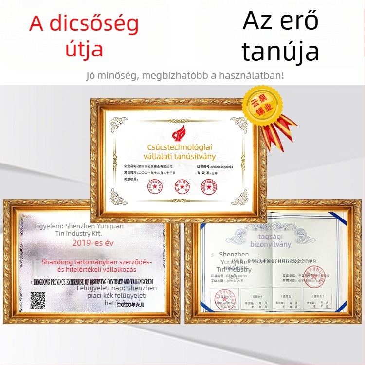 Ólmos forrasztódrót Sn63Pb37 rosin flux-szal, alacsony hőmérsékletű 183°C, működési hőmérséklet 310±20°C