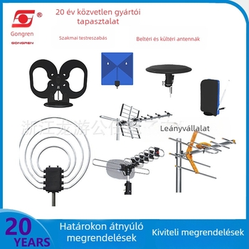 DTMB beltéri/kültéri HDTV-digitális TV-vevő és antenna