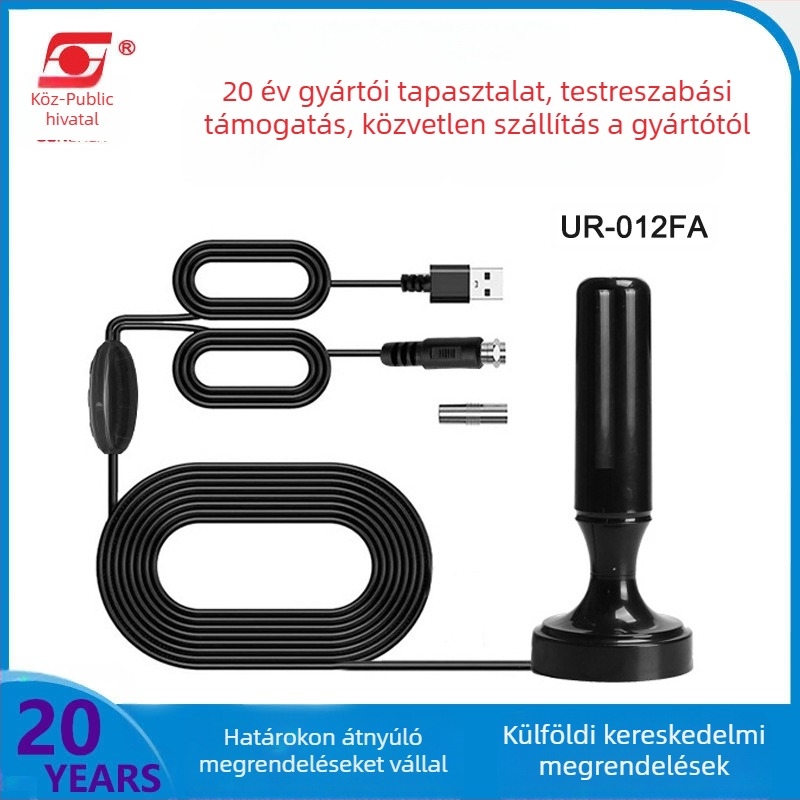 DTMB beltéri/kültéri HDTV-digitális TV-vevő és antenna