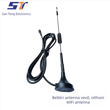 Beltéri digitális TV antenna — vevő, Wi‑Fi antenna, RF koaxiális csatlakozó; márka Three-way Electronics, PTFE szigetelő, alkalmazási terület: hálózati kommunikáció