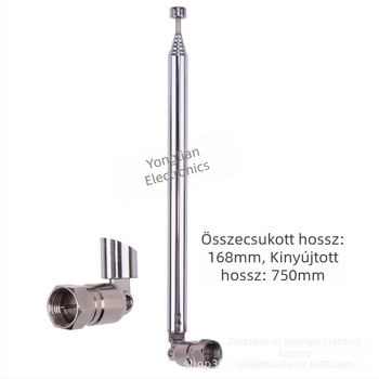 F head 7120 teleszkópos FM antenna, 5-darabos készlet, TV férfi 3,5 mm BNC csatlakozó