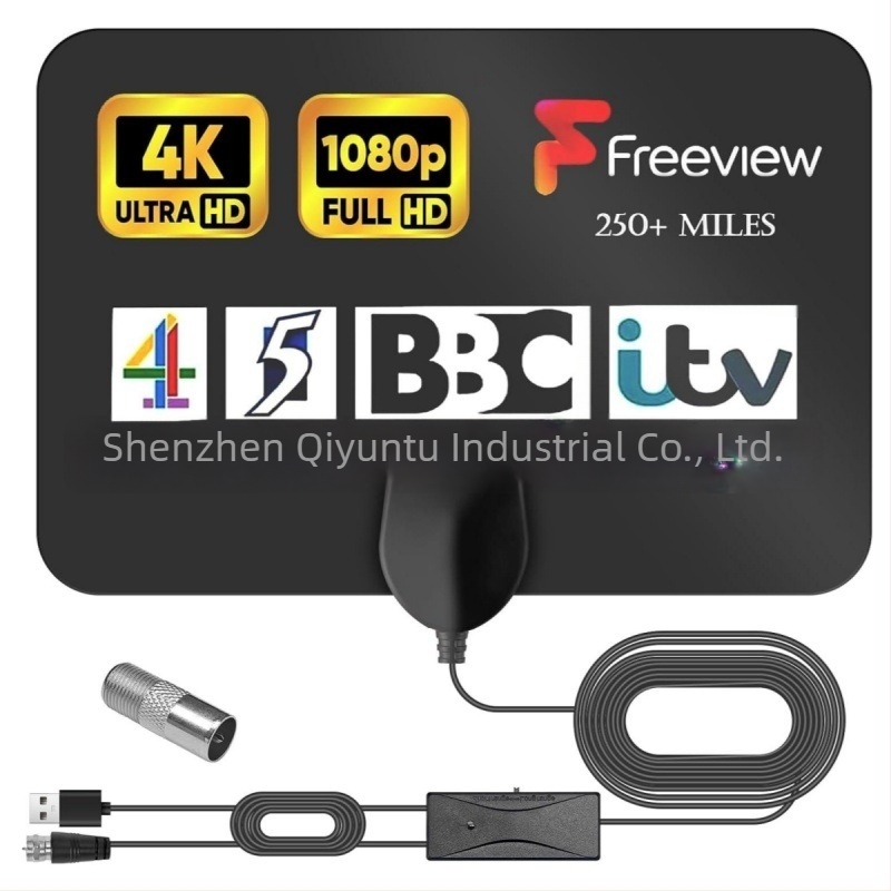 Beltéri digitális TV-antenna – mini HDTV antenna, DVB-T2, Ground-Wave kialakítás, Yixi