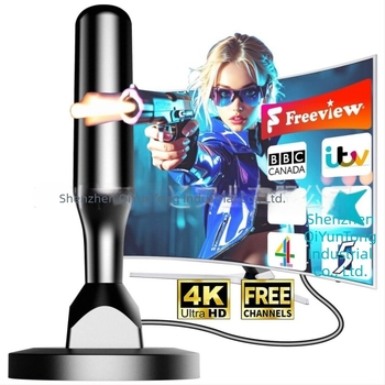 Xixi HIDB beltéri/kültéri TV antenna, 4K/1080P digitális TV vétel, szívófejes rögzítés