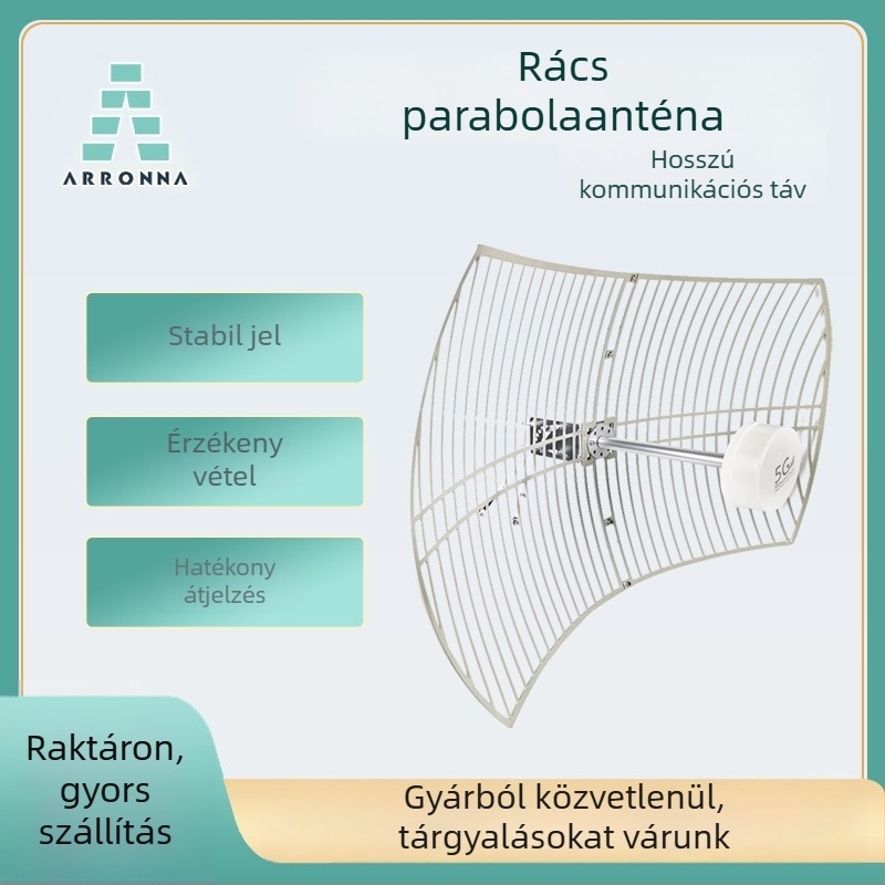 Mikrohullámú antenna kettős polarizációval, parabolikus, 1710-2700 MHz, 24 dBi