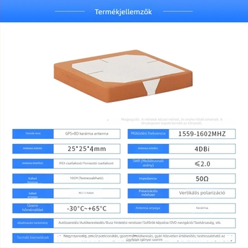 GPS-helymeghatározó kerámiaantenna, drón-modul IoT-vel, beépített passzív 2540 patch antenna a műholdakhoz
