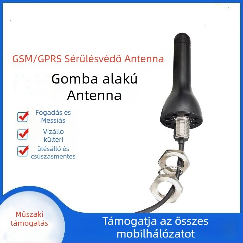 GSM/GPRS gombafejű vezeték nélküli szekrényantenna, 800–2100 MHz, IP67 vízálló, omni irányú, lopás elleni védelem, 5G-kompatibilis