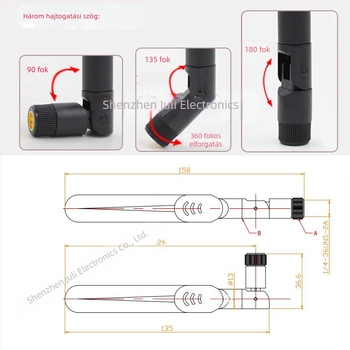JLC 5DBLTE3G Teljes sávú 4G Paddle antenna GSM, GPRS és TD-SCDMA – SMA belső csavaros tű antenna