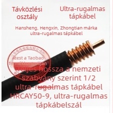 RF feeder 50-9, lángálló, 800–2500 MHz, impedancia 200 Ω, SWR ≤0.1