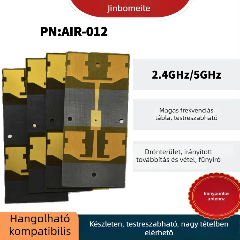 Beépített PCB-vel rendelkező drón antenna, nagy nyereségű, irányított, Ptfe magasfrekvenciás panel, 2,4/5 GHz, cserélhető panelok